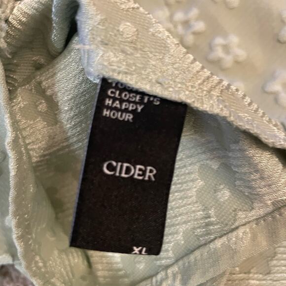 Cider festival boho corset XL top with floral pattern zipper in back Teen - Picture 5 of 5